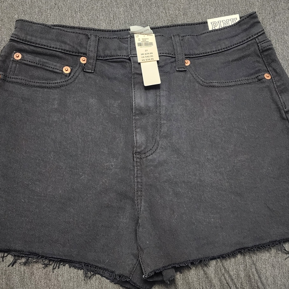 Victoria's Secret PINK Black Jean Shorts